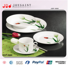 Jogo de jantar da forma redonda da porcelana 18PCS